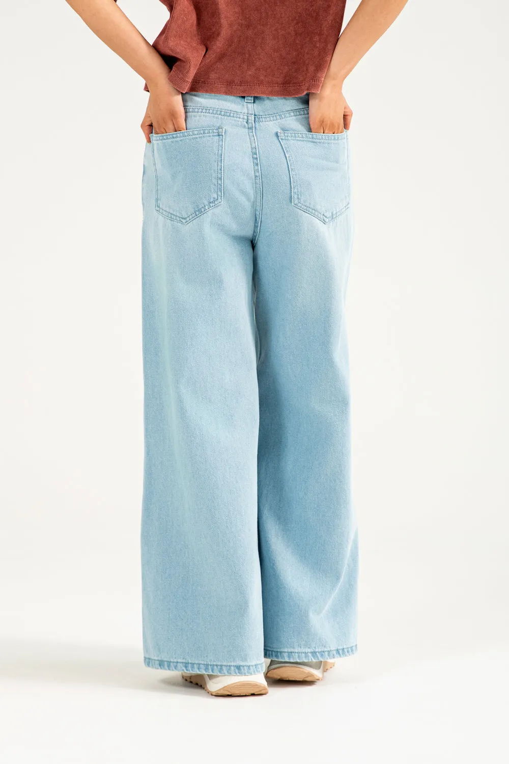 MEGA WIDE FIT DENIM Sophisticated Look Mesh Lined