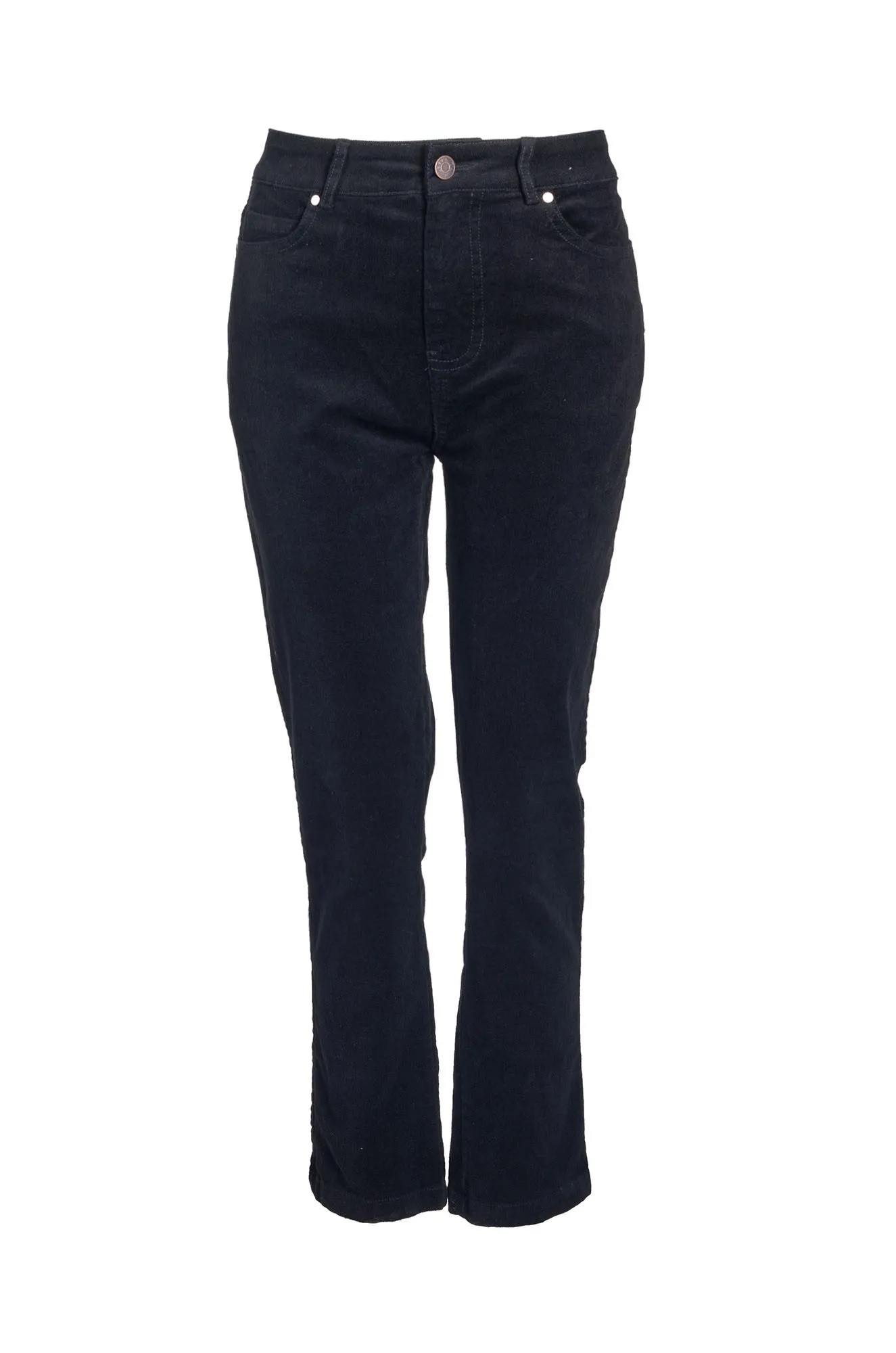 Xtra Short Corduroy Pants | Black | 6196B1 All Use ExtendedSizeRange
