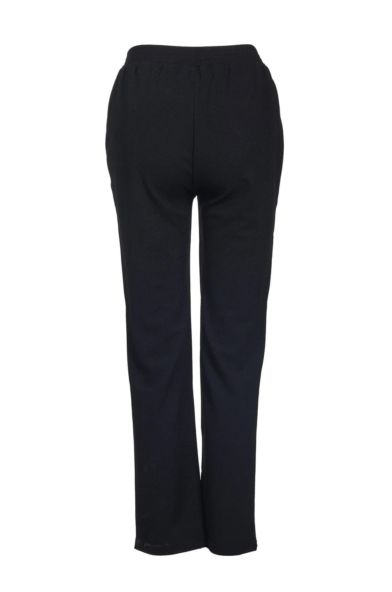 Xtra Short Stretch Crepe Pants | Black | 8227B1 Sporty Fit StainResistantCoating