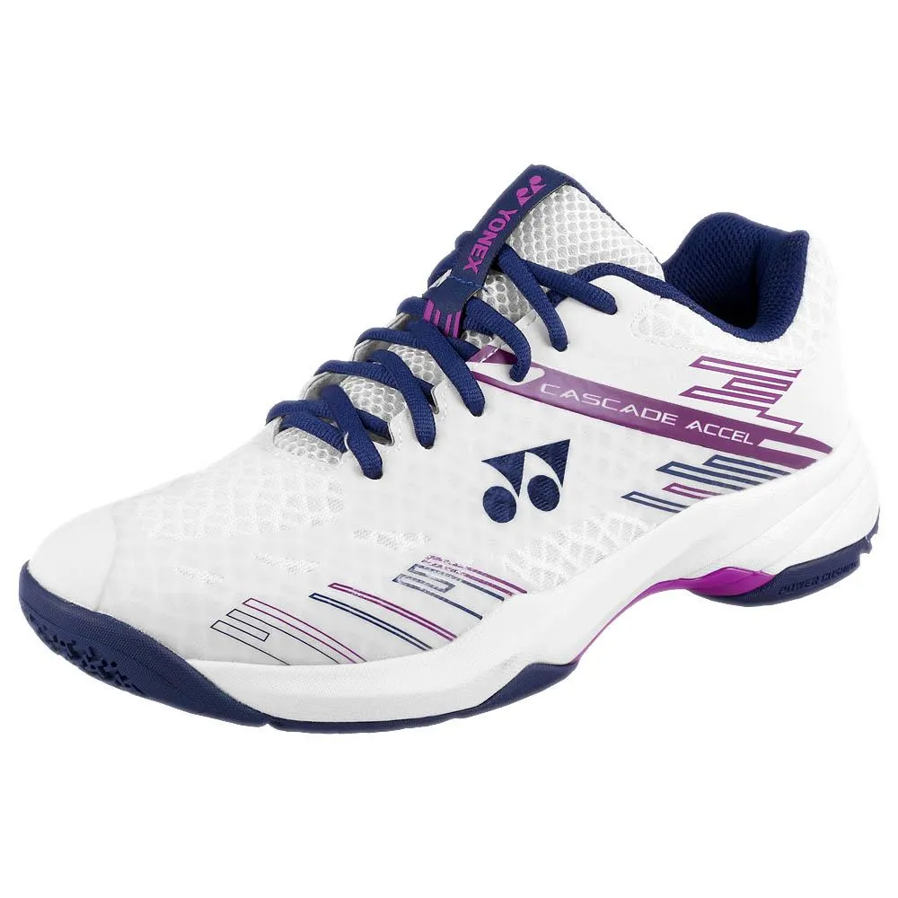 Comfortable Design Comfortable Footbed Yonex Women's Cascade Accel - Wide - White/Purple