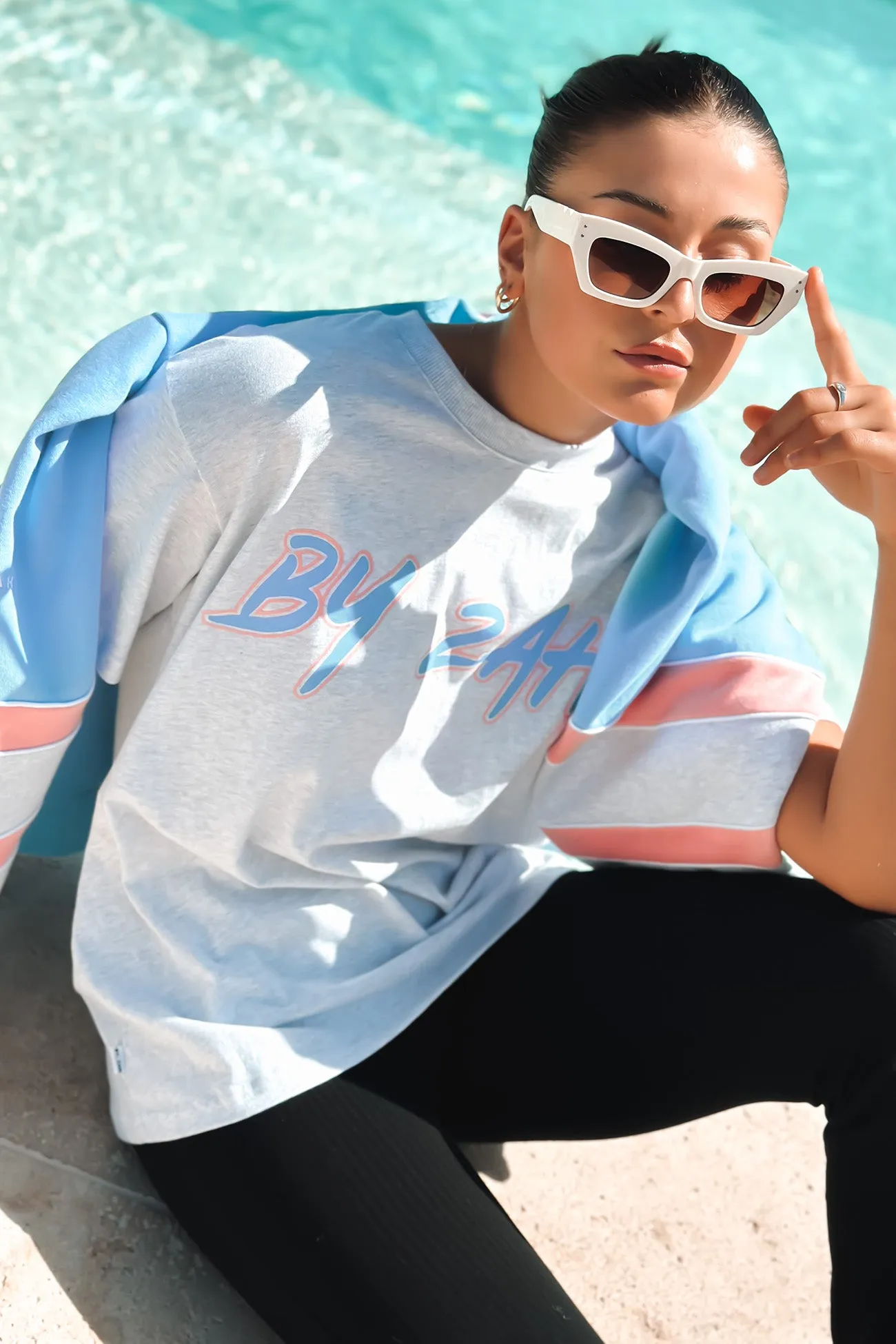 Zah College Tee Snow Marle Functional Wearable