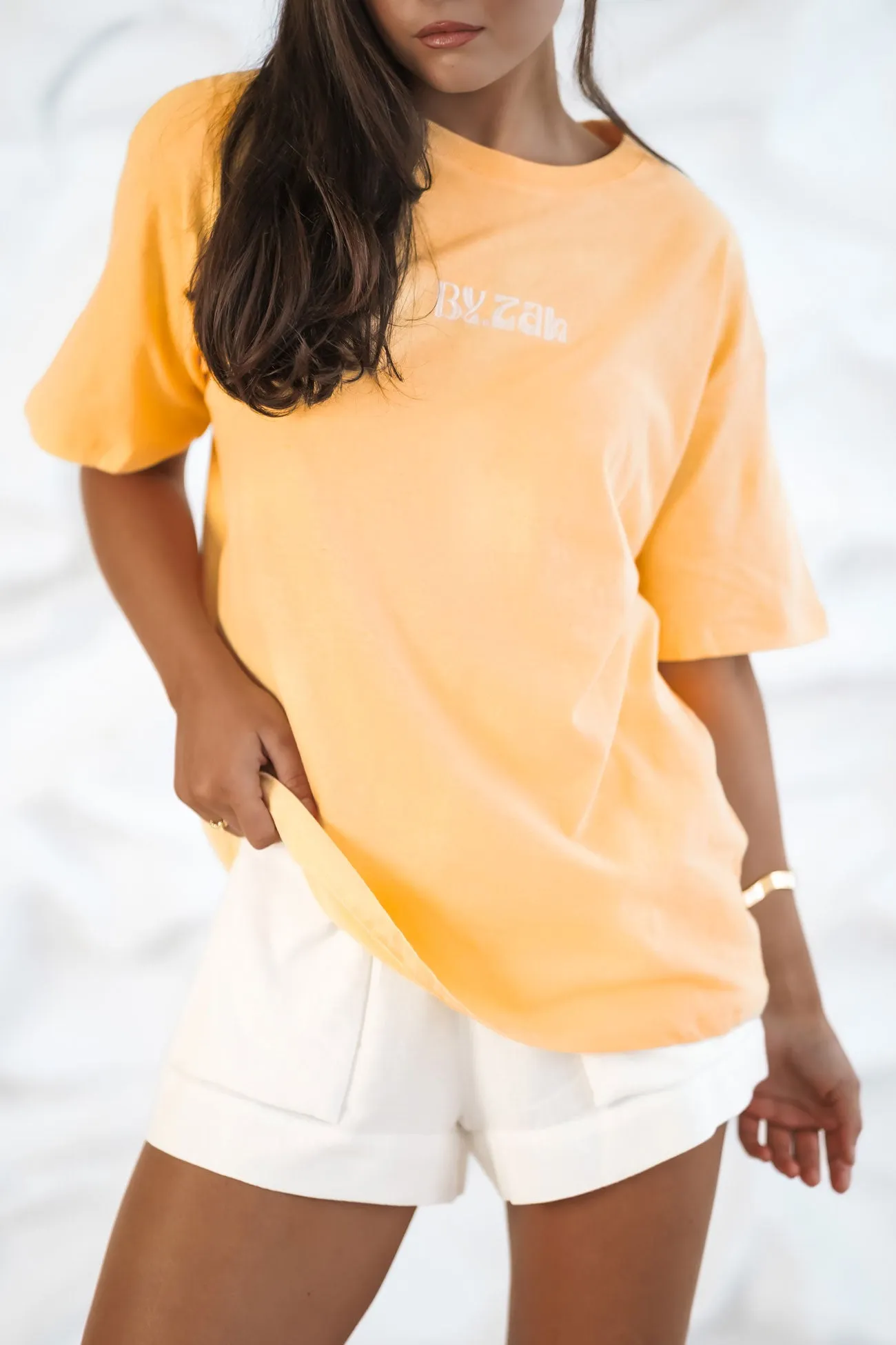Anti-bacterial ZAH ZAH Logo Tee Yellow