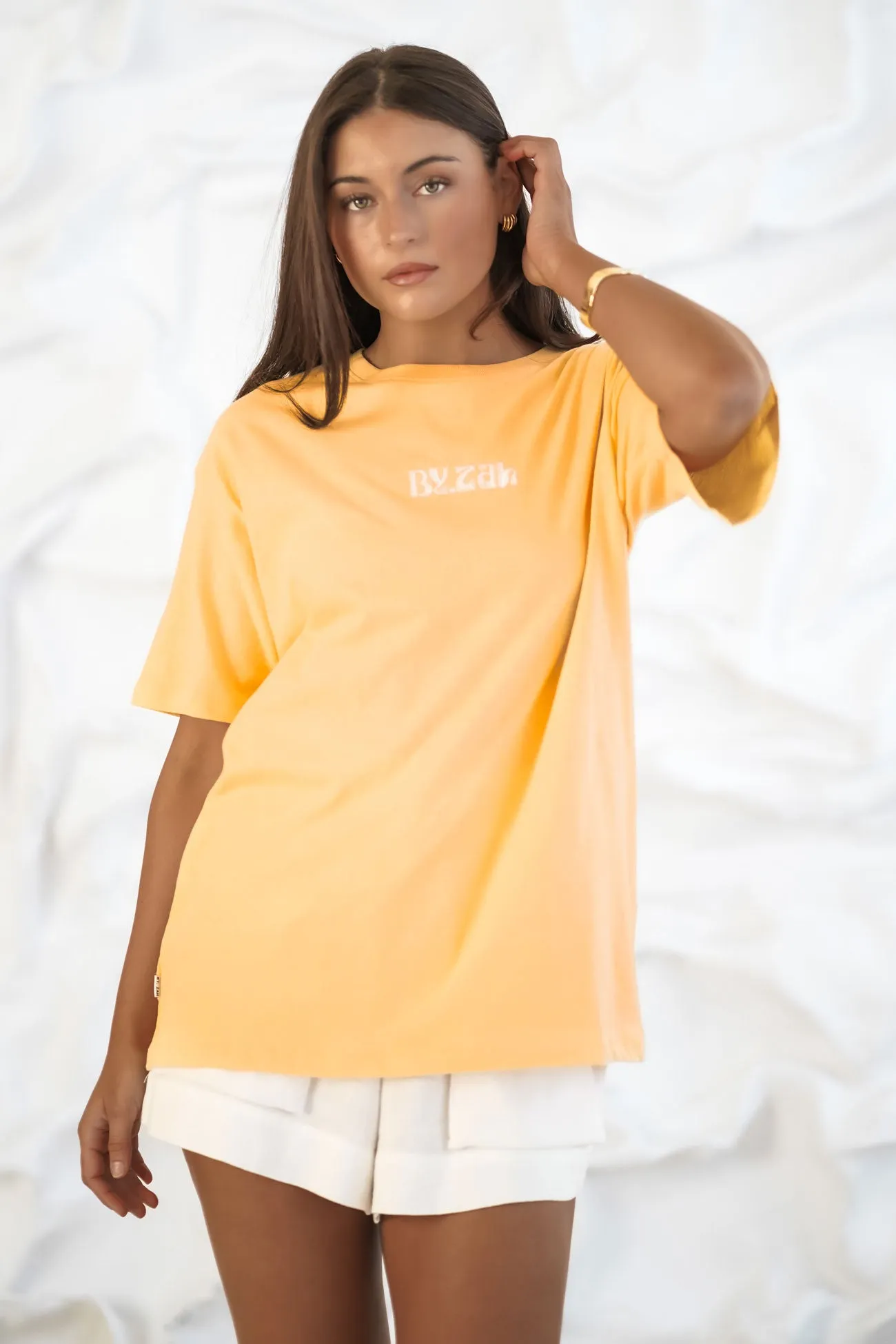 ZAH ZAH Logo Tee Yellow AntiPilling Treatment Sporty and Cool