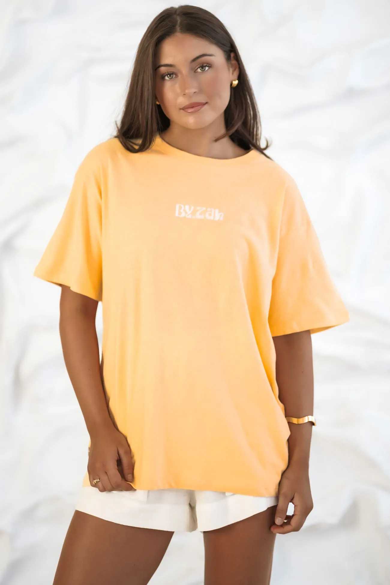 ZAH ZAH Logo Tee Yellow Comfortable Layer