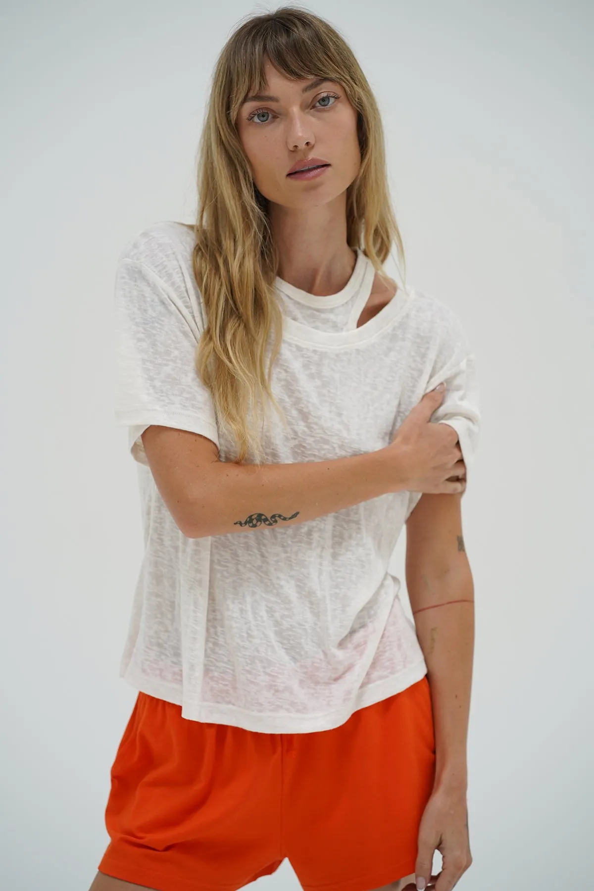 Walker Tee - Whisper White Fun and Relaxed