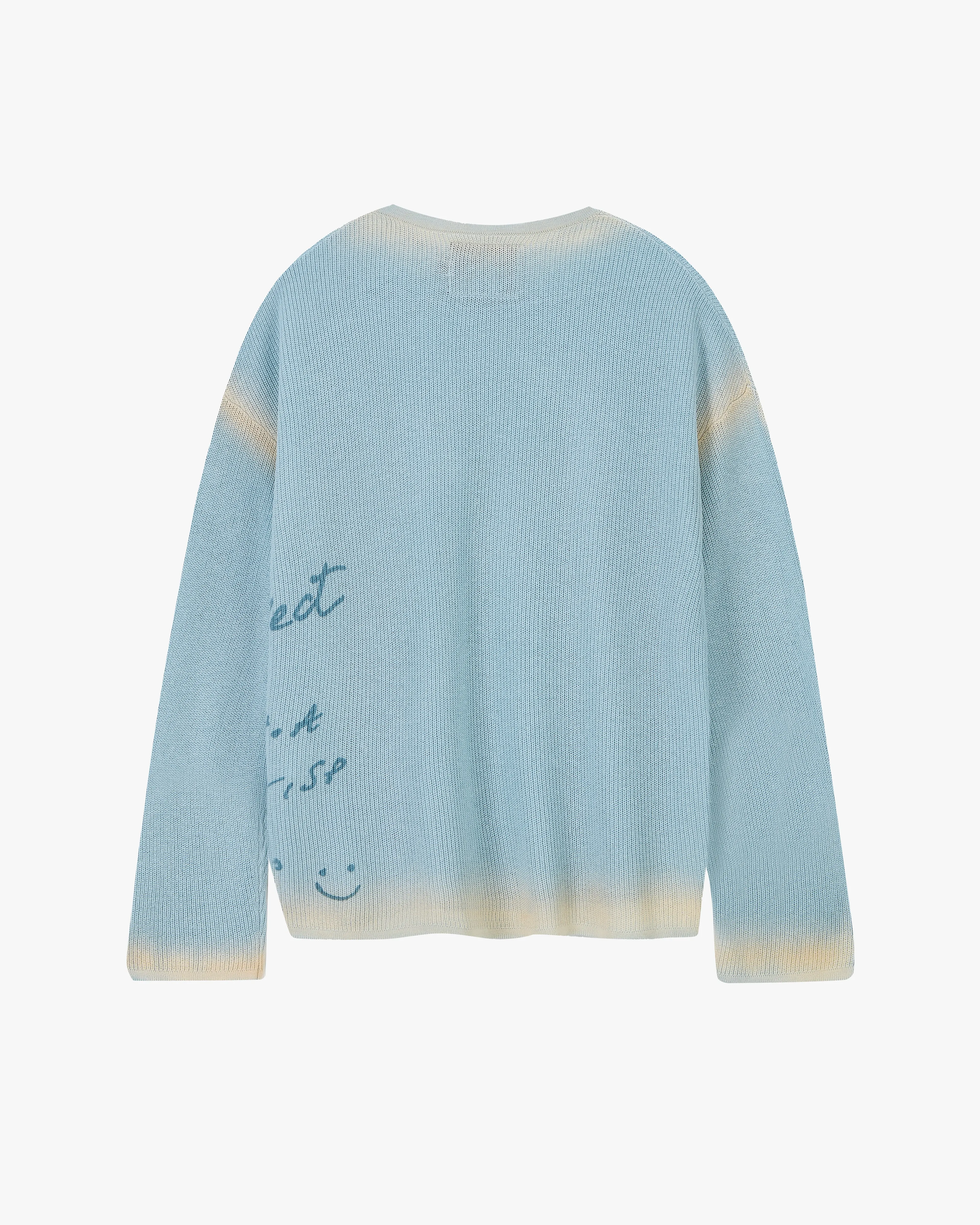 Microfiber Textile Laidback Mood Local Knit Baby Blue