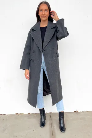 Mid Length Design Anti Static Treatment Zoella Coat Charcoal