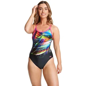 Sunbathing Look ZOGGS Womens Space Neon Sprintback